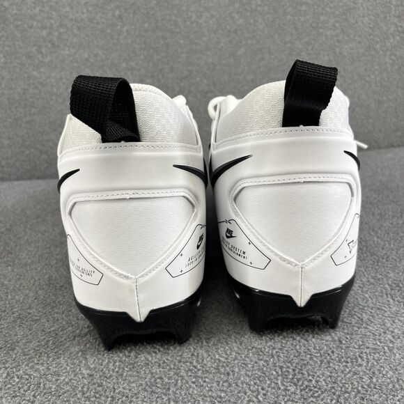 Nike Alpha Menace Pro 3 Mid Men's Football Cleats WHT/BLK CT6649-100 Size 14 - Picture 5 of 16